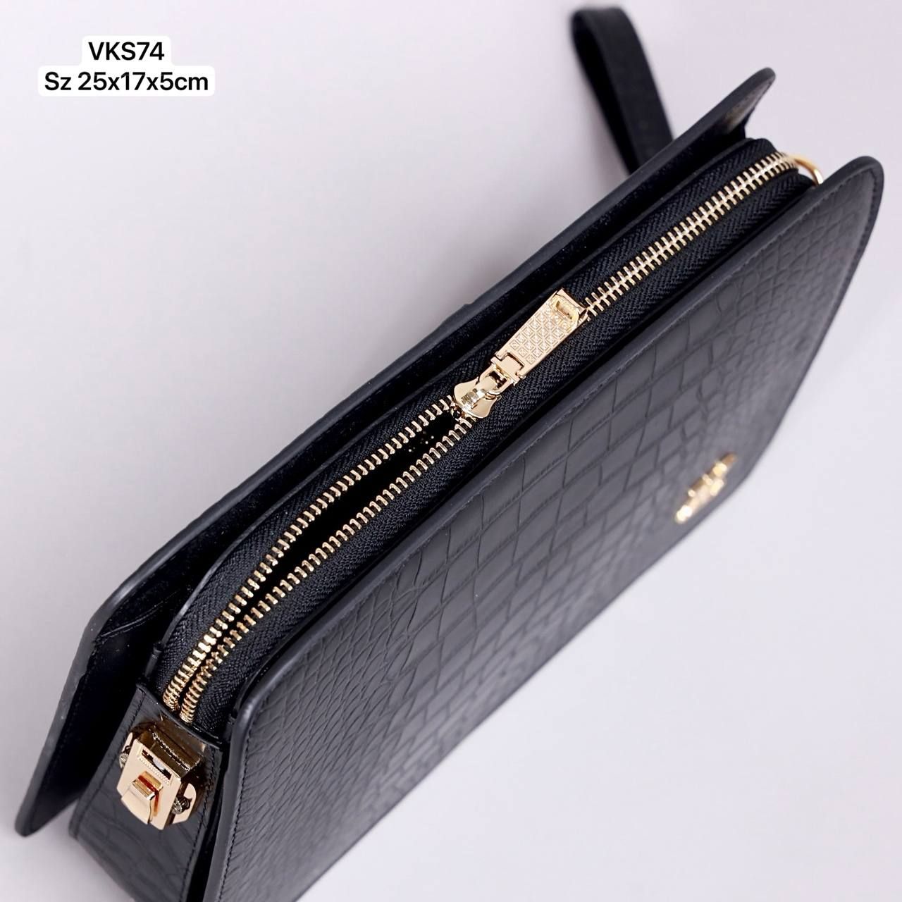 VKS74 Ví Khóa Số, Ví Nam Cầm tay, Clutch Cầm Tay Nam Da Bò Louis Vuitton