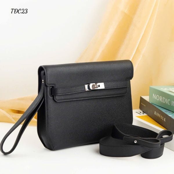 TĐC23 Ví Khóa Vân Tay,Ví Khóa Số, Ví Nam Cầm tay, Clutch Cầm Tay Nam Da Bò Hermes