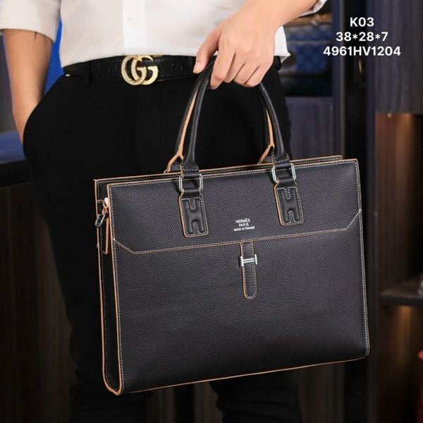 K03 Cặp Tài Liệu, Cặp Đựng Laptop Hermes