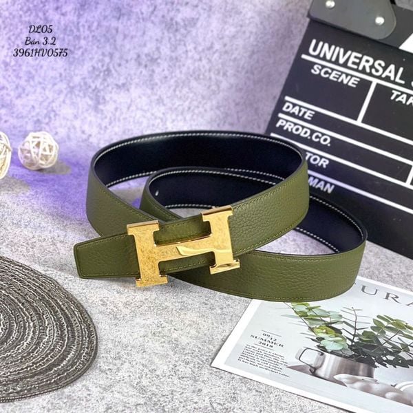 DL01-4-5 Dây Lưng Nam, Thắt Lưng Nam Da Bò Thật Cao Cấp Hermes
