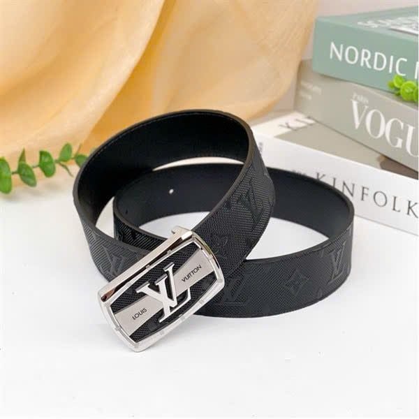 DL21 Dây Lưng Nam, Thắt Lưng Nam Da Bò Thật Cao Cấp Louis Vuitton