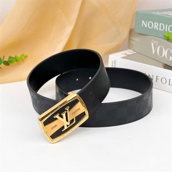 DL22 Dây Lưng Nam, Thắt Lưng Nam Da Bò Thật Cao Cấp Louis Vuitton