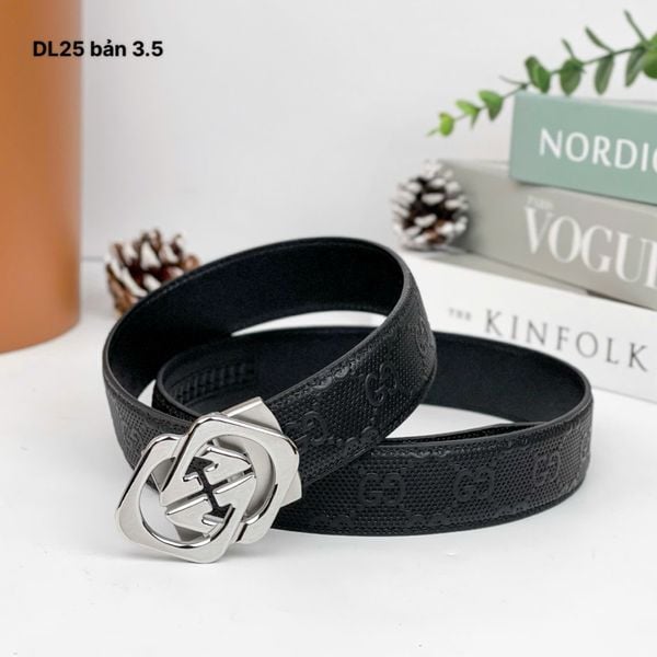 DL25 Dây Lưng Nam, Thắt Lưng Nam Da Bò Thật Cao Cấp Gucci