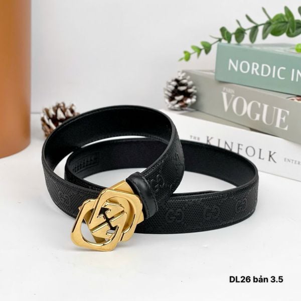 DL26 Dây Lưng Nam, Thắt Lưng Nam Da Bò Thật Cao Cấp Gucci