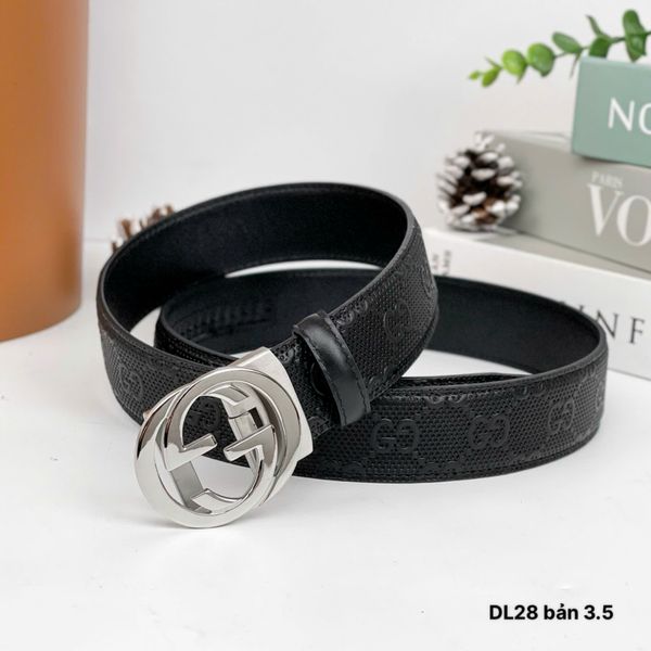 DL28 Dây Lưng Nam, Thắt Lưng Nam Da Bò Thật Cao Cấp Gucci