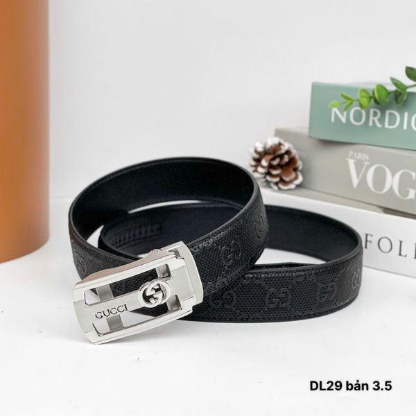 DL29 Dây Lưng Nam, Thắt Lưng Nam Da Bò Thật Cao Cấp Gucci