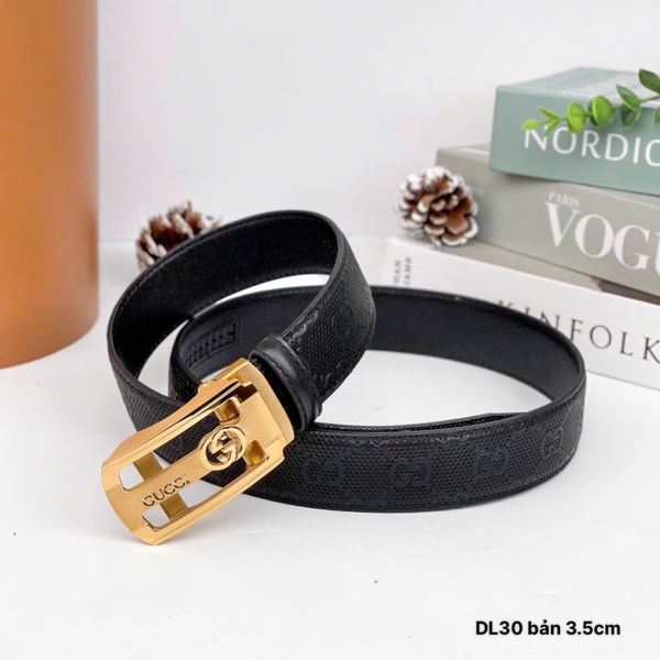 DL30 Dây Lưng Nam, Thắt Lưng Nam Da Bò Thật Cao Cấp Gucci