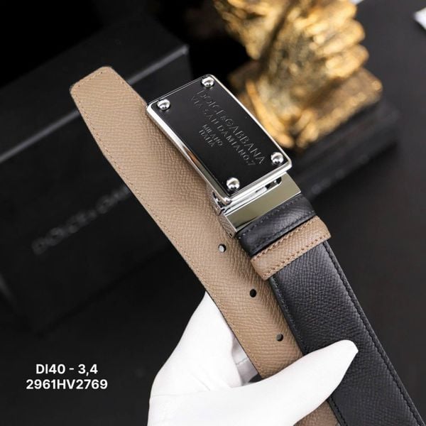 DL40 Dây Lưng Nam, Thắt Lưng Nam Da Bò Thật Cao Cấp Dolce & Gabbana