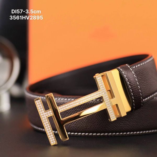 DL57 Dây Lưng Nam, Thắt Lưng Nam Da Bò Thật Cao Cấp Hermes