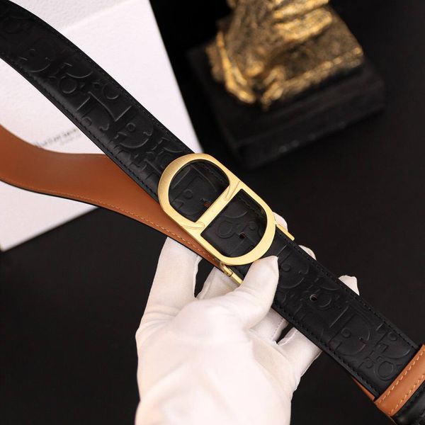 DL85 Dây Lưng Nam, Thắt Lưng Nam Da Bò Thật Cao Cấp Dior