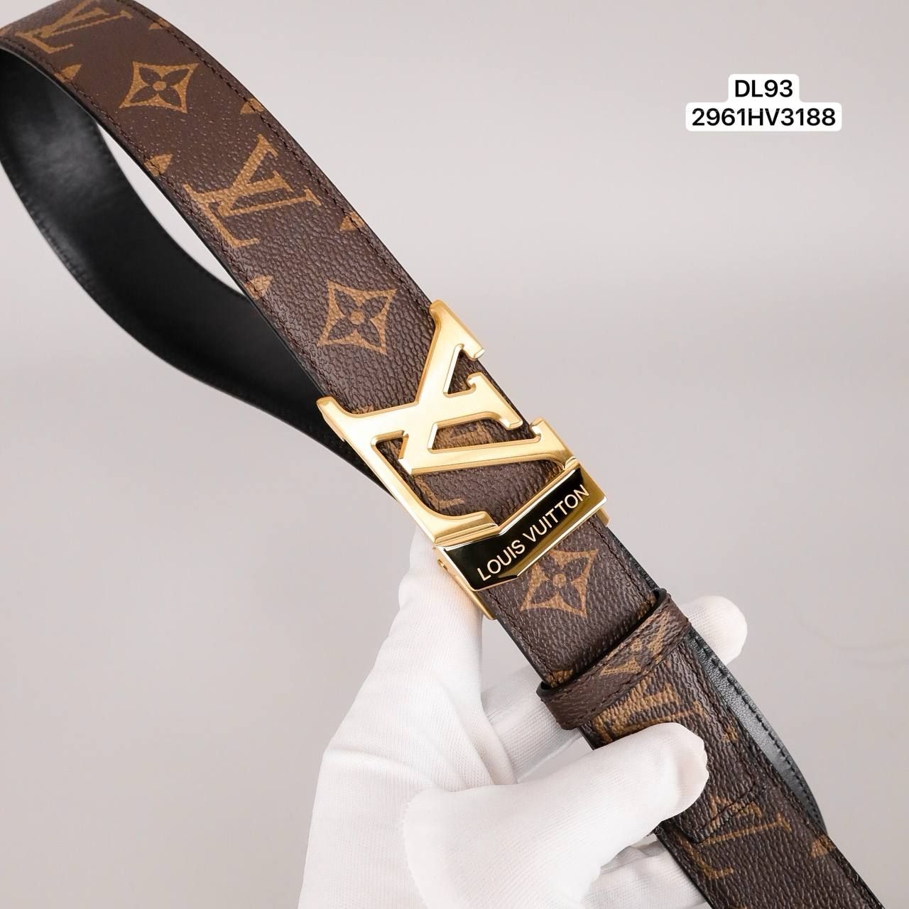 DL93 Dây Lưng Nam, Thắt Lưng Nam Da Bò Thật Cao Cấp Louis Vuitton