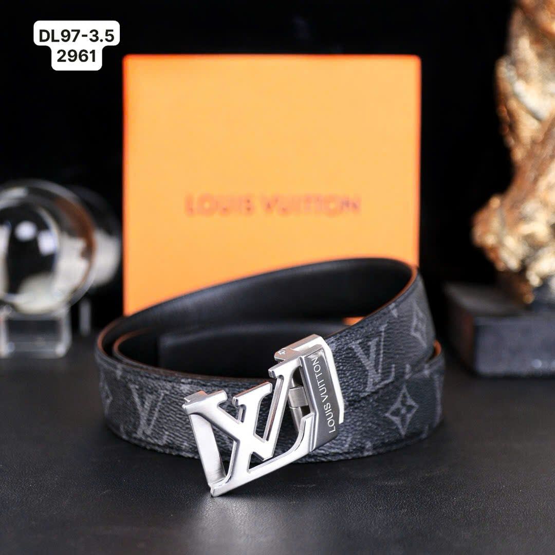 DL97 Dây Lưng Nam, Thắt Lưng Nam Da Bò Thật Cao Cấp Louis Vuitton