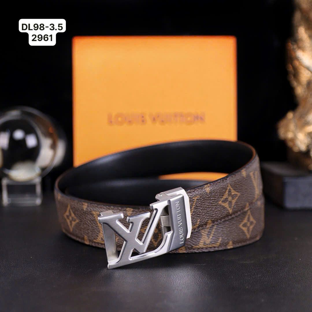 DL98 Dây Lưng Nam, Thắt Lưng Nam Da Bò Thật Cao Cấp Louis Vuitton