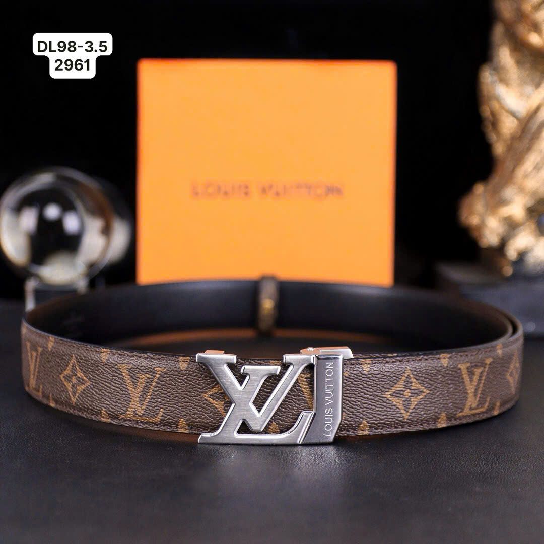 DL98 Dây Lưng Nam, Thắt Lưng Nam Da Bò Thật Cao Cấp Louis Vuitton