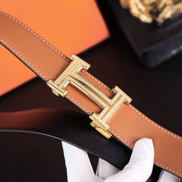 DL104 Dây Lưng Nam, Thắt Lưng Nam Da Bò Thật Cao Cấp Hermes