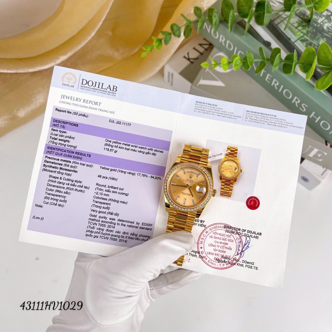 HV1029 Đồng hồ ROLEX DAY-DATE 40 MM