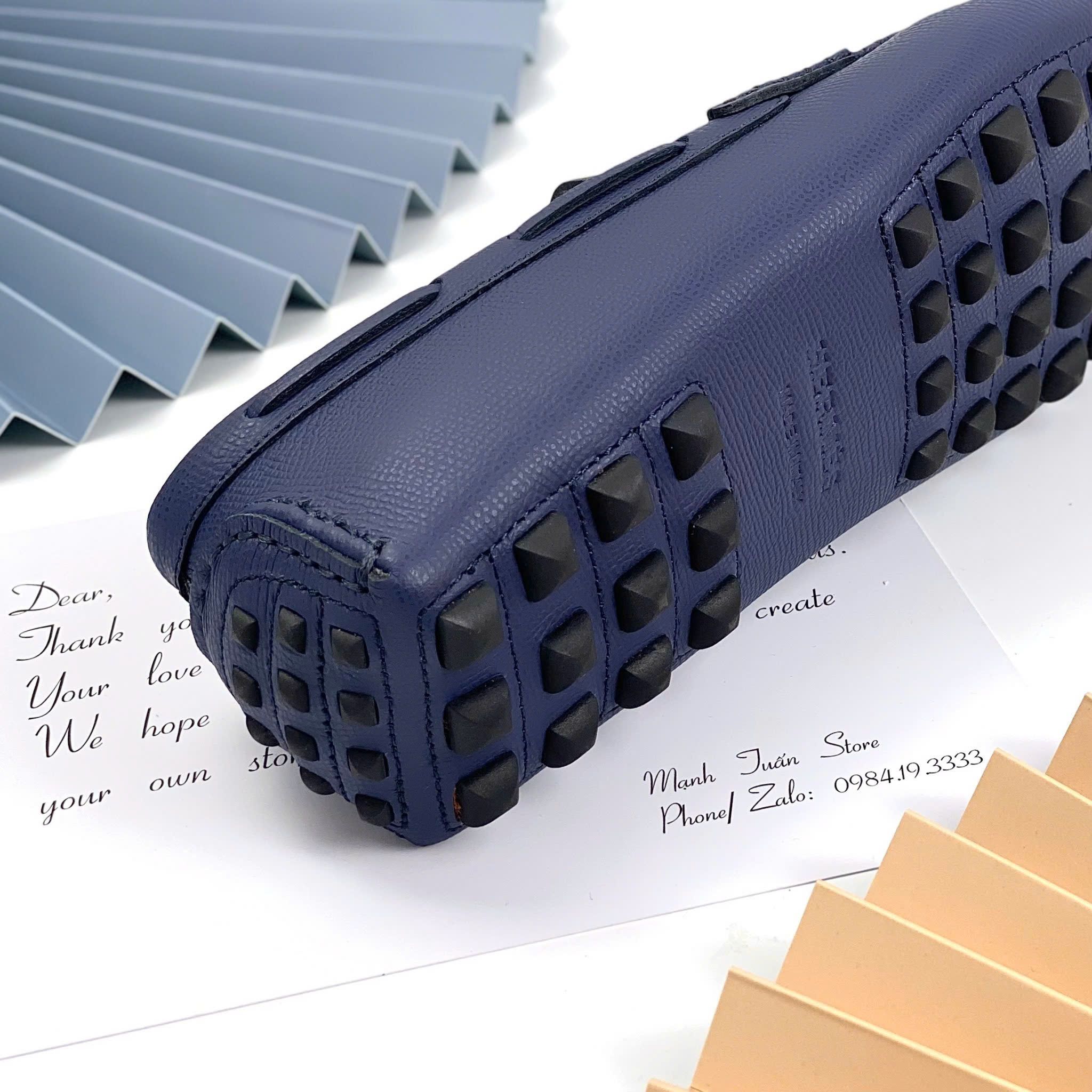 MC04 Giày Lười, Giày Moccasin Da Bò Cao Cấp Hermes