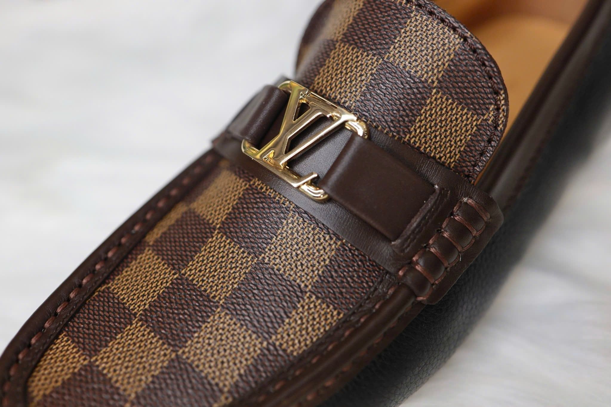 MC09 Giày Lười, Giày Moccasin Da Bò Cao Cấp Louis Vuitton