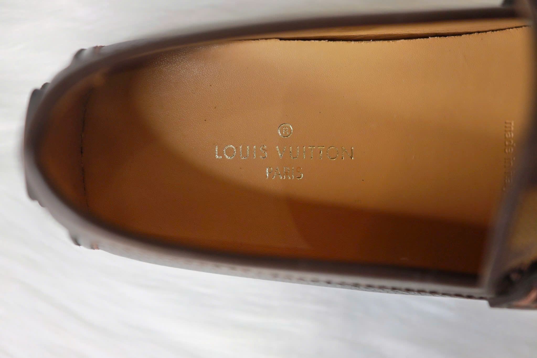 MC09 Giày Lười, Giày Moccasin Da Bò Cao Cấp Louis Vuitton