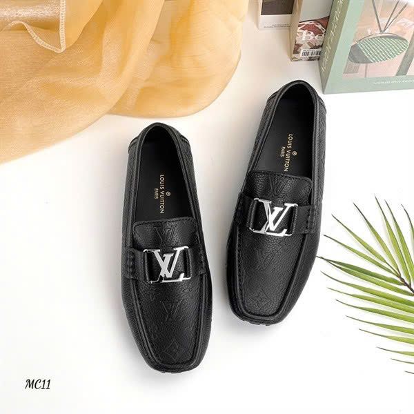 MC11 Giày Lười, Giày Moccasin Da Bò Cao Cấp Louis Vuitton