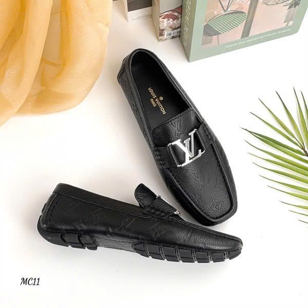 MC11 Giày Lười, Giày Moccasin Da Bò Cao Cấp Louis Vuitton
