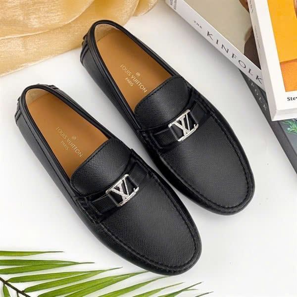 MC12 Giày Lười, Giày Moccasin Da Bò Cao Cấp Louis Vuitton