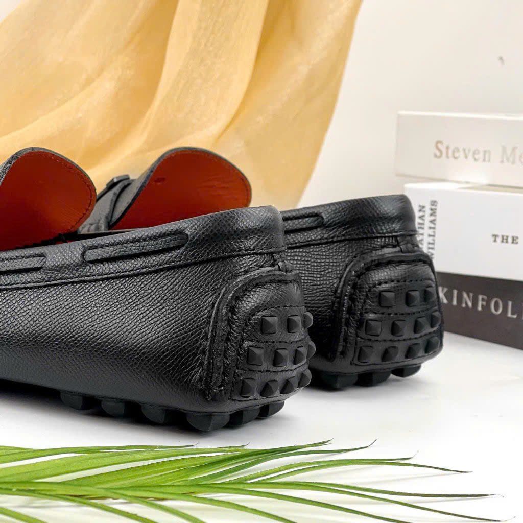 MC13 Giày Lười, Giày Moccasin Da Bò Cao Cấp Hermes