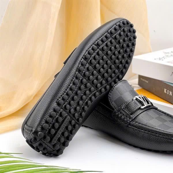 MC14 Giày Lười, Giày Moccasin Da Bò Cao Cấp Louis Vuitton