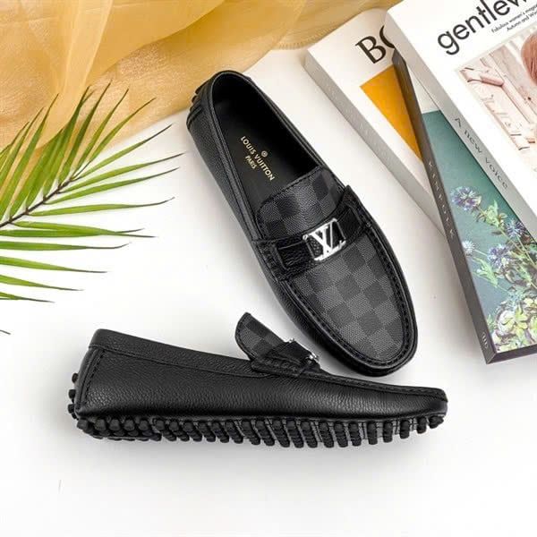 MC14 Giày Lười, Giày Moccasin Da Bò Cao Cấp Louis Vuitton