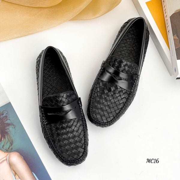 MC16 Giày Lười, Giày Moccasin Da Bò Cao Cấp Bottega Veneta