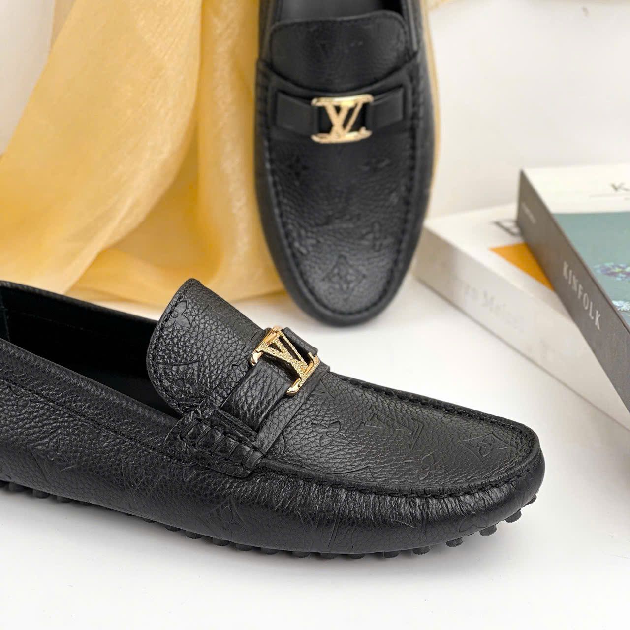 MC21 Giày Lười, Giày Moccasin Da Bò Cao Cấp Louis Vuitton