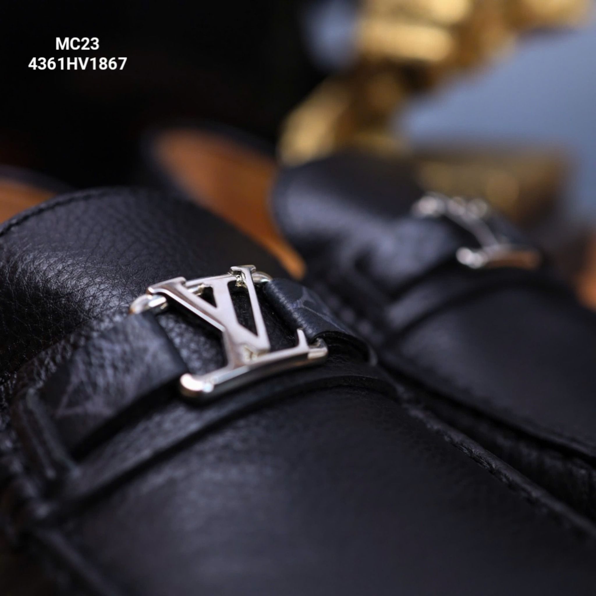 MC23 Giày Lười, Giày Moccasin Da Bò Cao Cấp Louis Vuitton