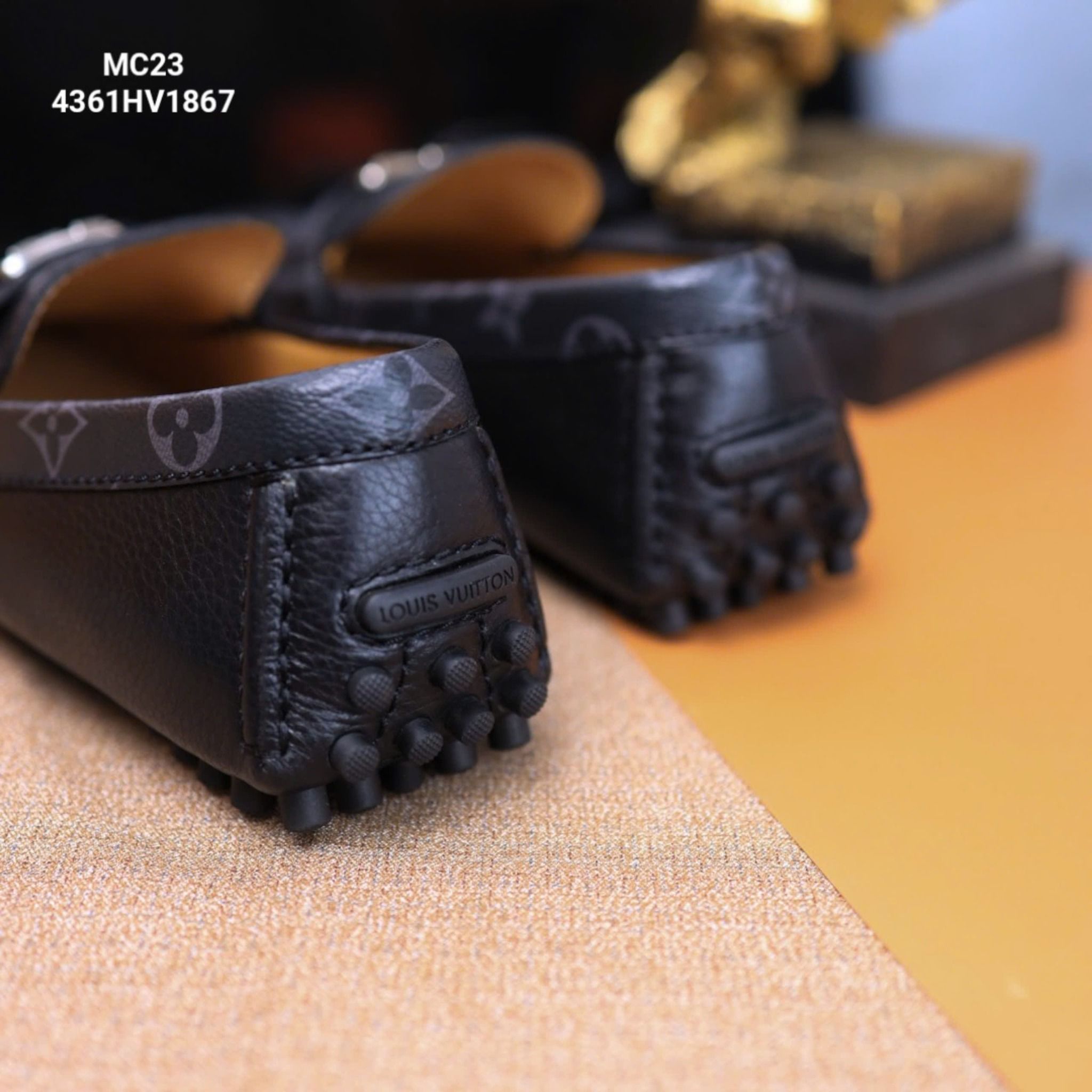 MC23 Giày Lười, Giày Moccasin Da Bò Cao Cấp Louis Vuitton