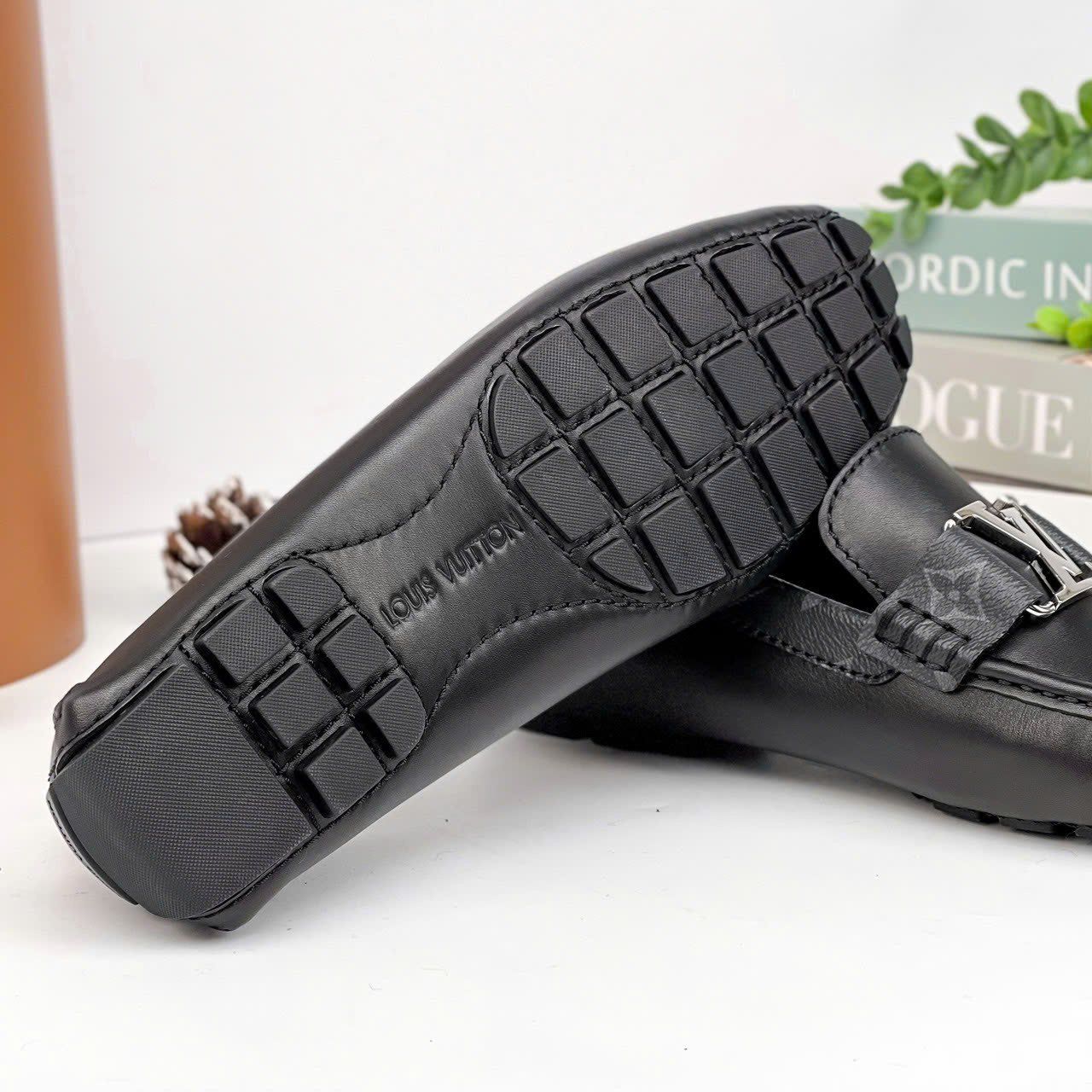 MC41 Giày Lười, Giày Moccasin Da Bò Cao Cấp Louis Vuitton