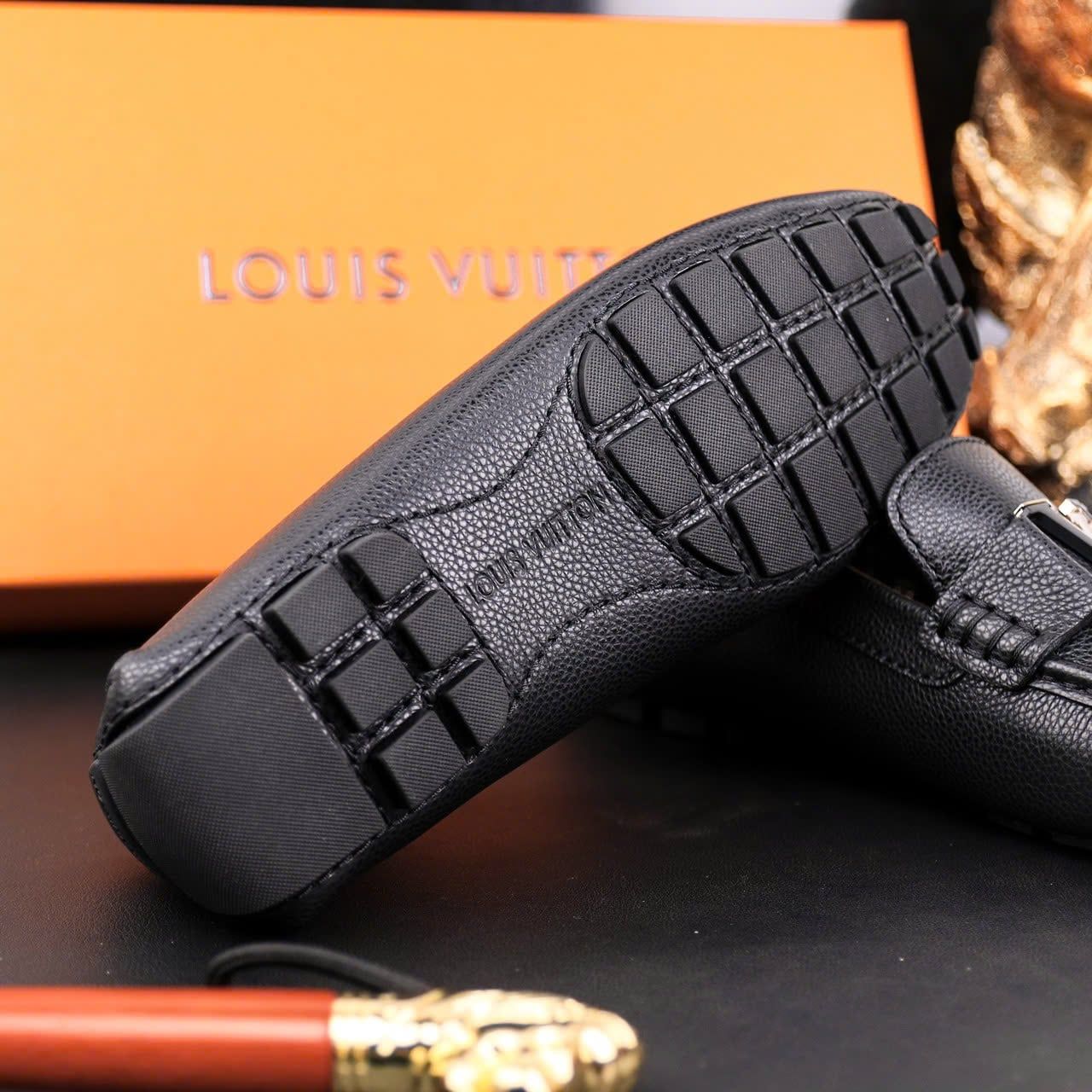 MC42 Giày Lười, Giày Moccasin Da Bò Cao Cấp Louis Vuitton