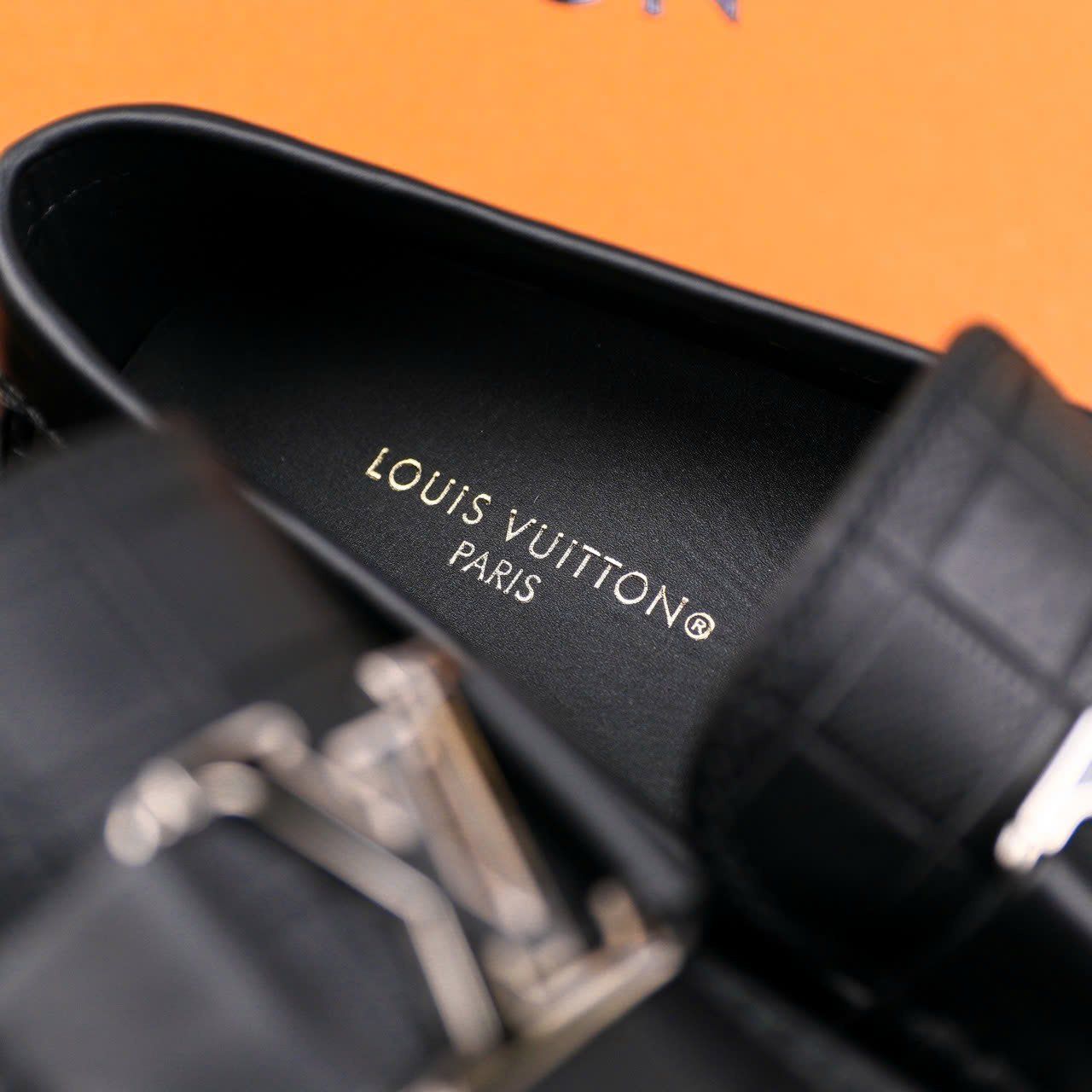 MC43 Giày Lười, Giày Moccasin Da Bò Cao Cấp Louis Vuitton