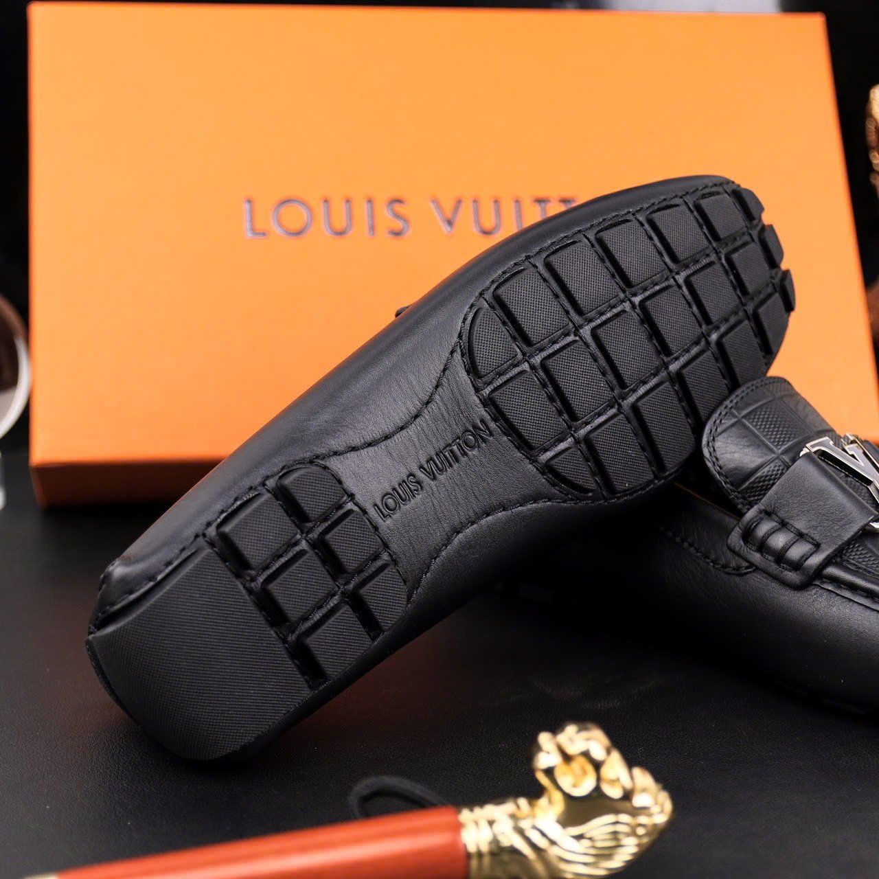 MC43 Giày Lười, Giày Moccasin Da Bò Cao Cấp Louis Vuitton