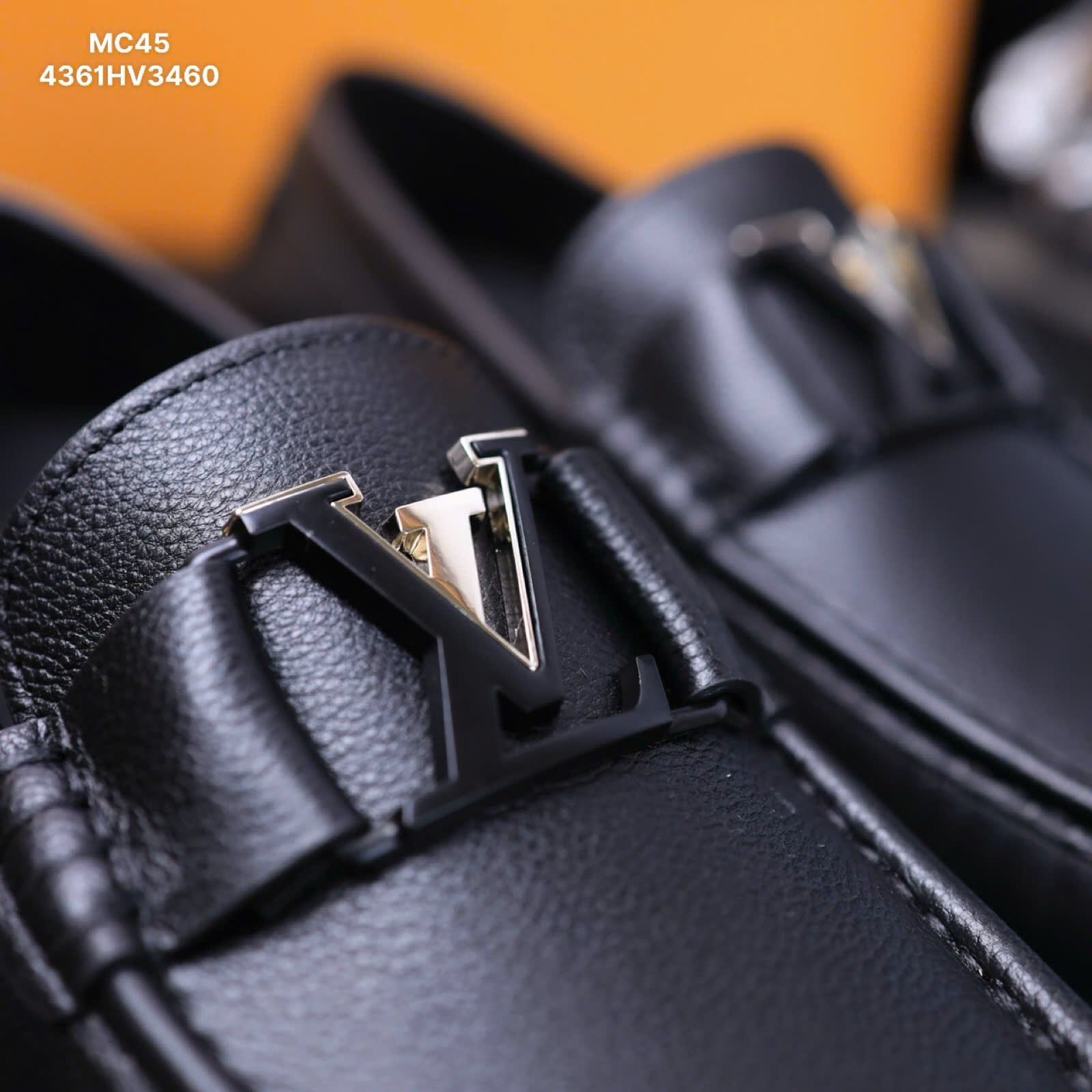 MC45 Giày Lười, Giày Moccasin Da Bò Cao Cấp Louis Vuitton