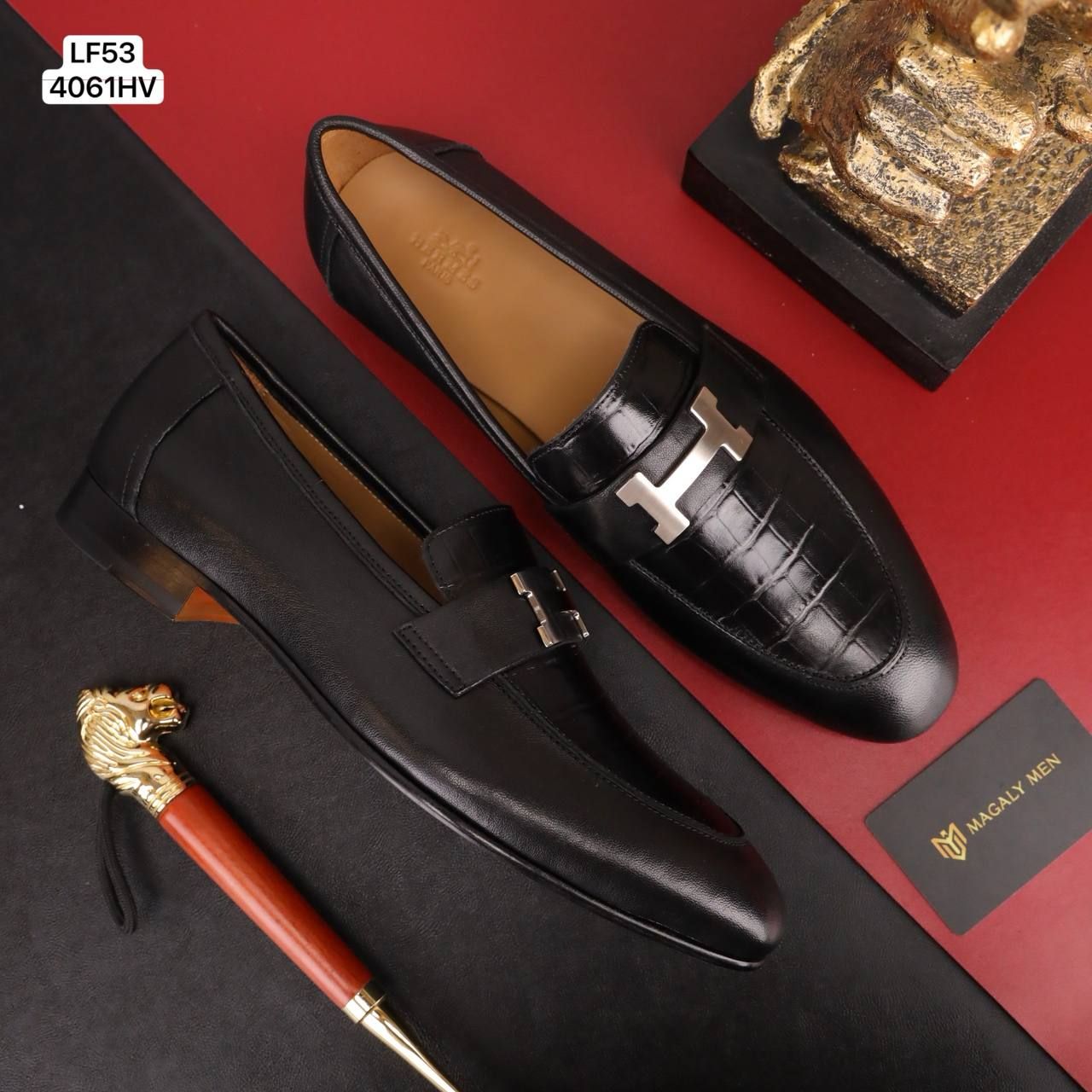 LF53 Giày Tây, Giày Công Sở Hermes
