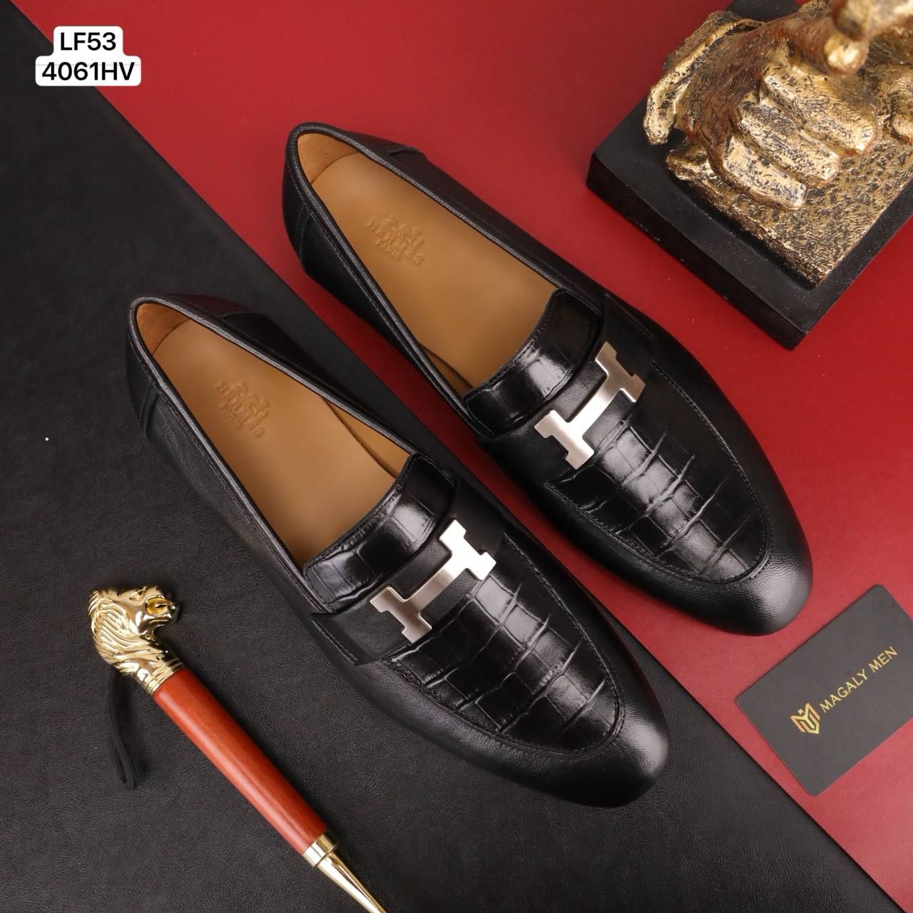 LF53 Giày Tây, Giày Công Sở Hermes