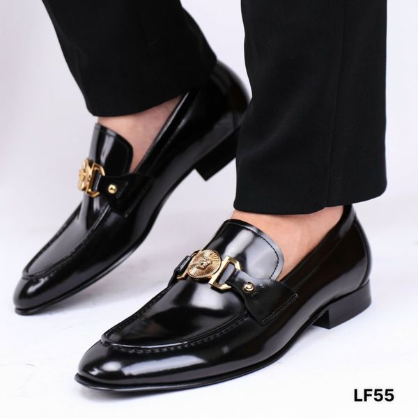 LF55 Giày Tây, Giày Công Sở Versace