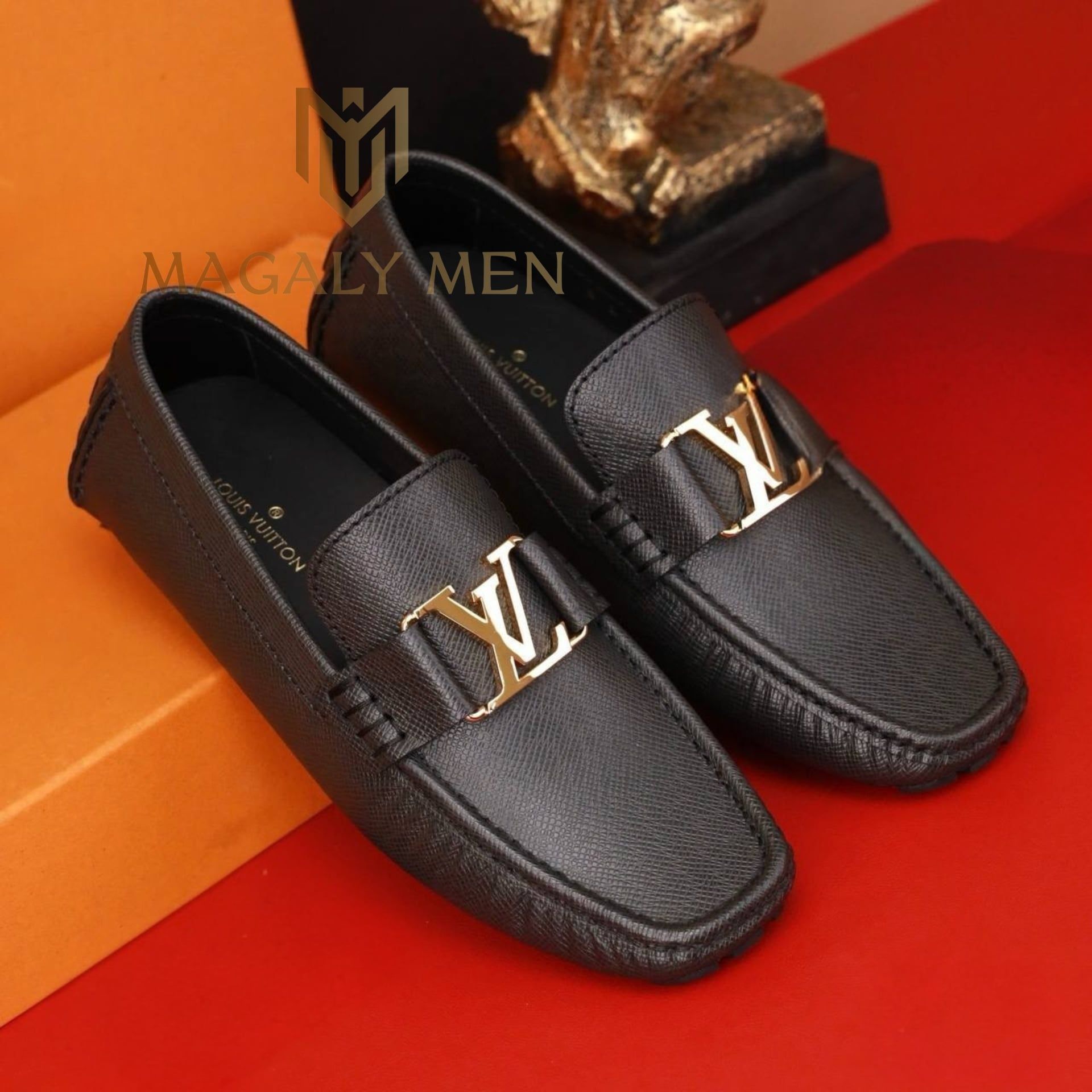 MC22 Giày Lười, Giày Moccasin Da Bò Cao Cấp Louis Vuitton