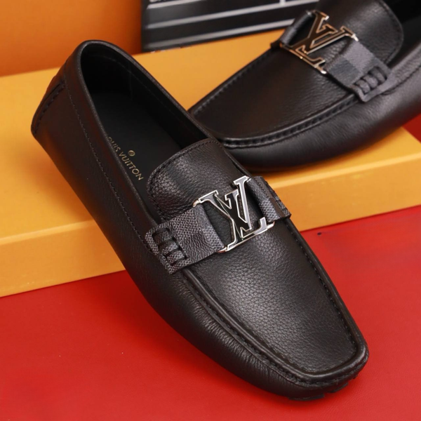 MC03 Giày Lười, Giày Moccasin Da Bò Cao Cấp Louis Vuitton