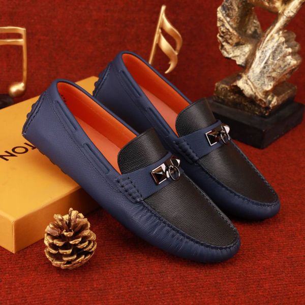 MC31 Giày Lười, Giày Moccasin Da Bò Cao Cấp Hermes