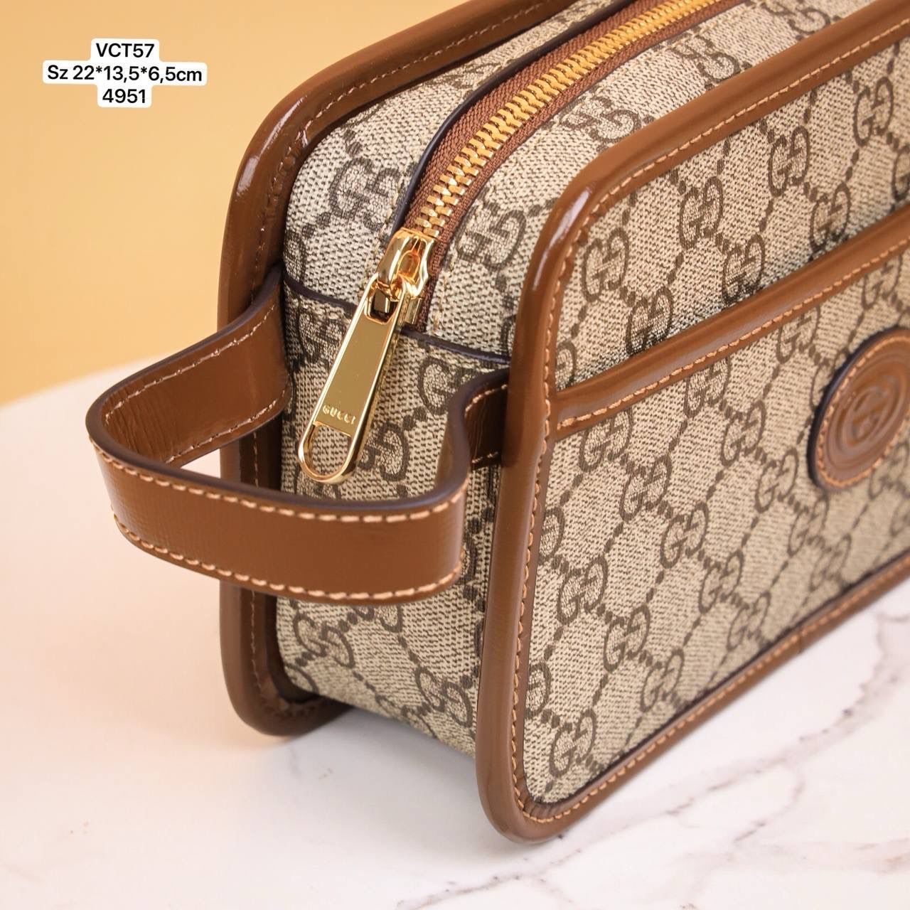 VCT57 Ví Nam Cầm tay, Clutch Cầm Tay Nam Da Bò Gucci