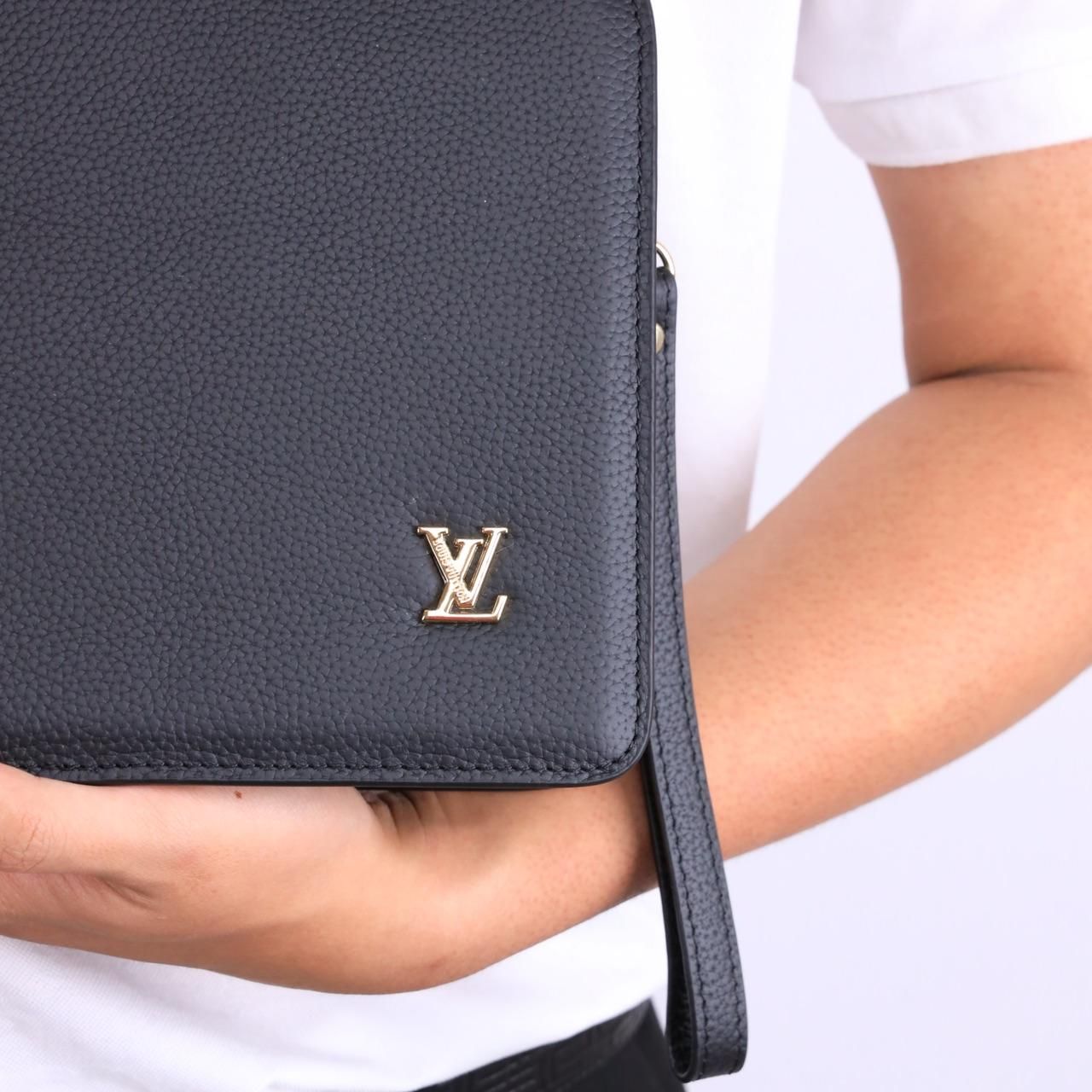 VKS75 Ví Khóa Số, Ví Nam Cầm tay, Clutch Cầm Tay Nam Da Bò Louis Vuitton