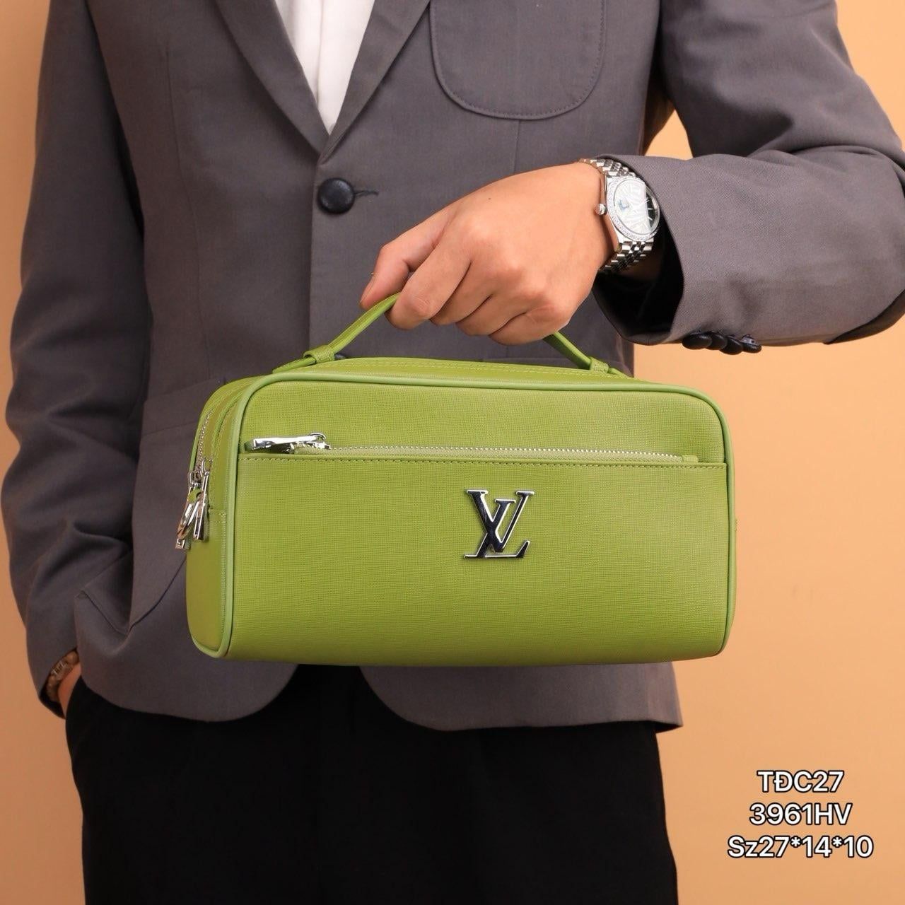 Ví Nam Cầm tay, Clutch Cầm Tay Nam Da Bò Louis Vuitton VCT27