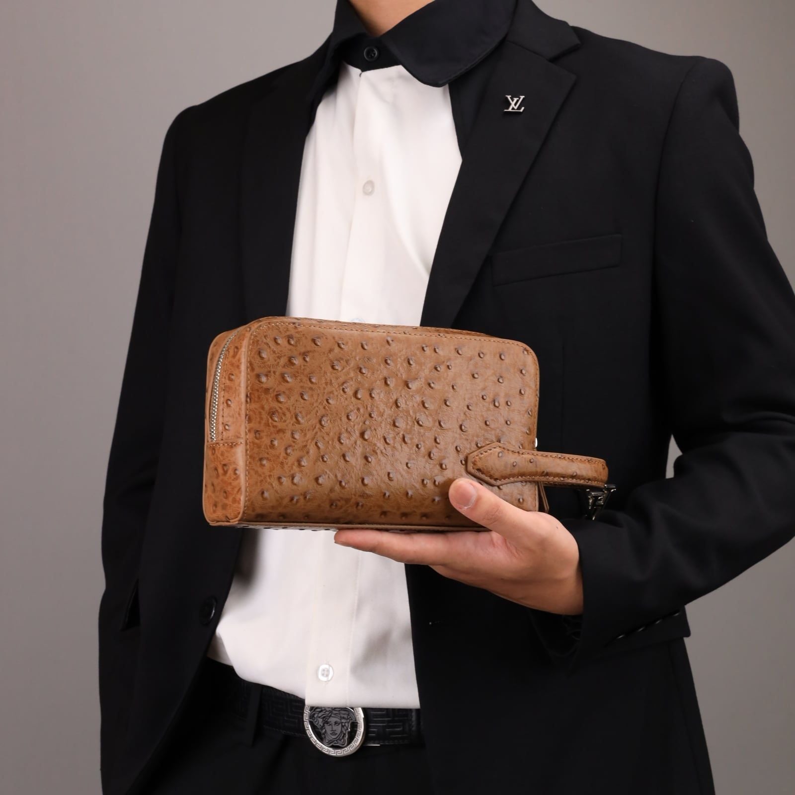 VCT60 Ví Nam Cầm tay, Clutch Cầm Tay Nam Da Bò Montblanc