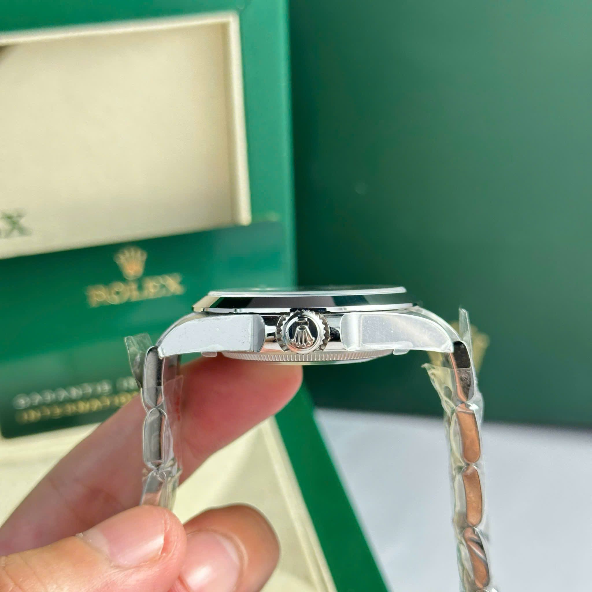 Đồng hồ Rolex Air King 126900 Replica 11 mặt đen nhà máy Clean 40mm