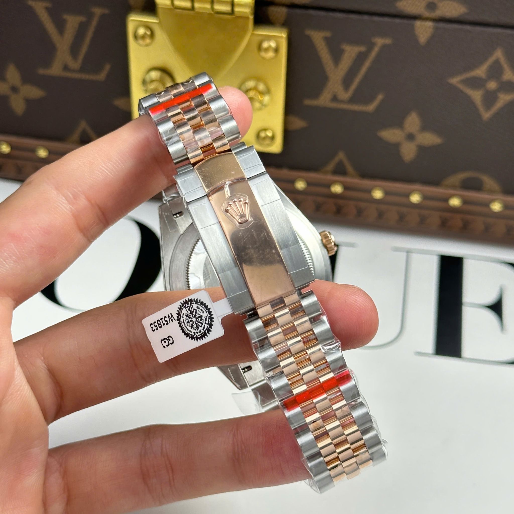 Rolex DateJust 126331 1:1 GM Factory Bọc Vàng Thật Mặt Chocolate Cọc Kim 41mm